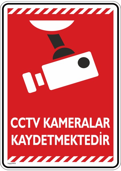 Cctv Kameralar Kaydetmektedir/v6-1/25x35cm/dekota