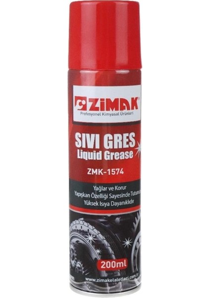 ZMK-1574 Sıvı Gres Yağlama Spreyi 200ML