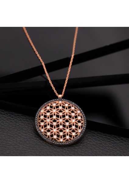 925 Ayar Gümüş Yaşam Çiçeği Kolye