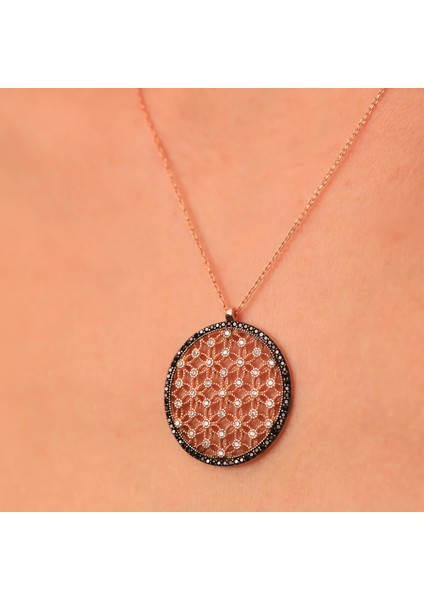 925 Ayar Gümüş Yaşam Çiçeği Kolye modelleri