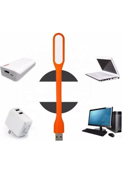 Çok Renkli(9 Renk) Esnek Taşınabilir USB Kitap Okuma Aydınlatma Ledi Gece Lambası Leptop-Notebook Uyumlu