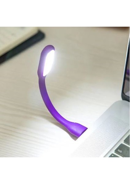 Çok Renkli(9 Renk) Esnek Taşınabilir USB Kitap Okuma Aydınlatma Ledi Gece Lambası Leptop-Notebook Uyumlu