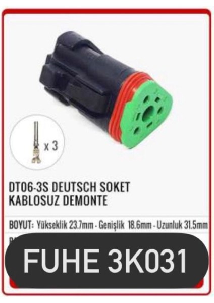 Fhe 3K031 DT06-3S Deutsch Soket Kablosuz Demonte