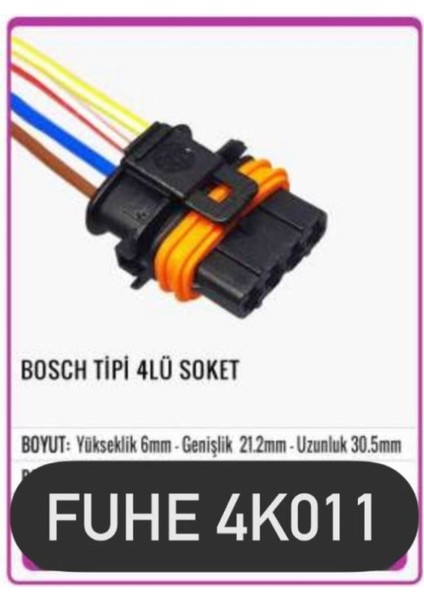 4K011 Bosch Tipi 4 Lü Soket