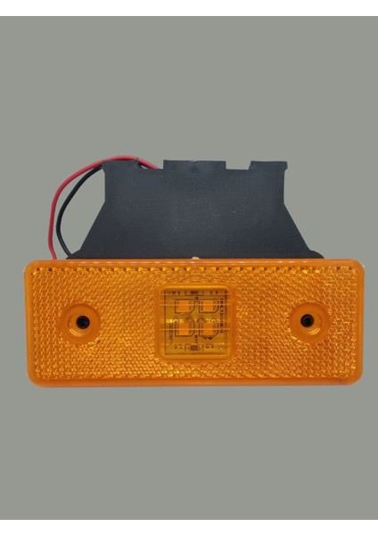 12 Adet 4 Ledli Dorse Yan Kasa LED Lamba 12V Sarı (E Belgeli)
