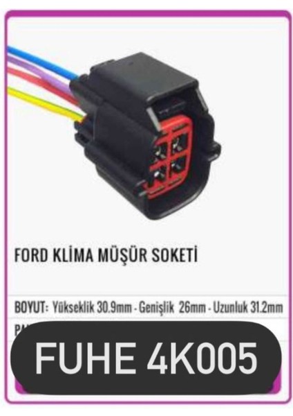 Fhe 4K005 Ford Klima Müşür Soketi