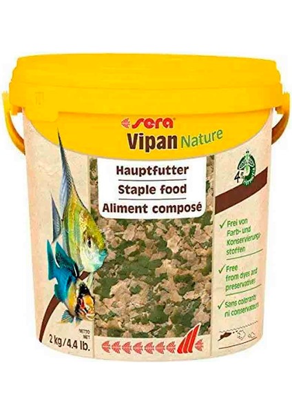 Vipan Nature Pul Balık Yemi 10 Lt