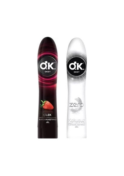 Kayganlaştırıcı Jel Çilek 100 ml + Zero 100 ml