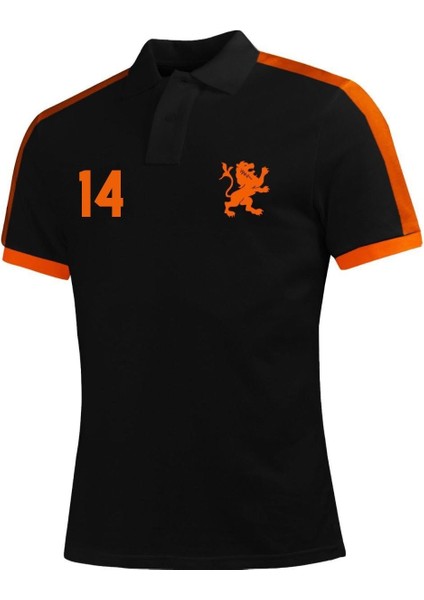 Oranje - Hollanda Retro Polo Tişört