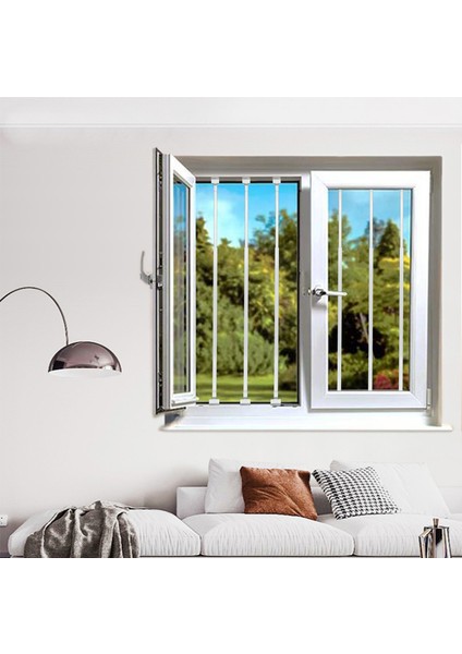 Pencere Güvenlik Bariyeri Beyaz - Pencere Güvenlik Sistemi - Pencere Kilidi