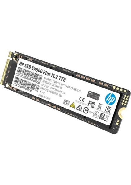 Hp EX900 Plus 1tb 3400/2600MB/S 3D Nand M.2 Pcıe Nvme SSD 35M34AA