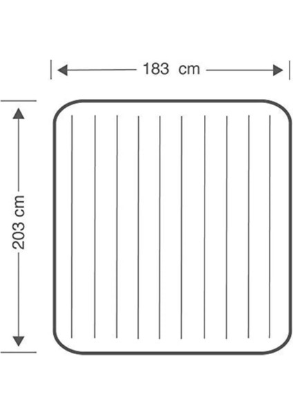 3-4 Kişilik Şişme Yatak Intex 64755 Şişme Kamp Yatağı 203X183X25CM indirimleri
