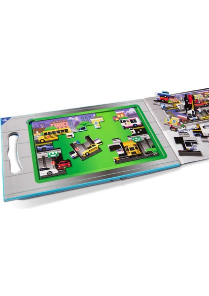 Melissa and Doug Mıknatıslı 2 Adet 15 Parçalı Yapboz Seti - Araçlar Puzzle