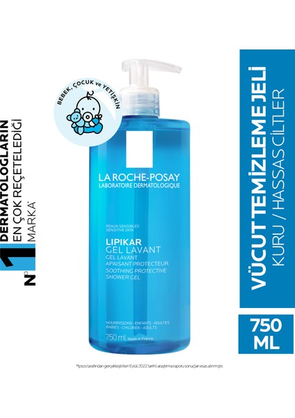 La Roche Posay Lipikar Gel Lavant 750Ml