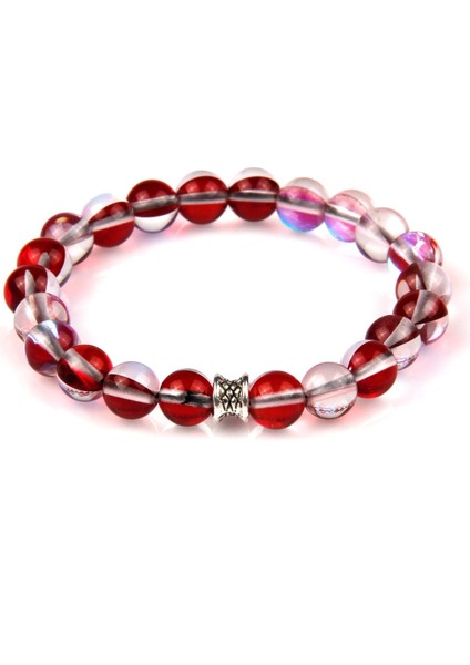 Hidrotermal Kuvars Doğal Taş Bileklik 8 mm Küre Kesim