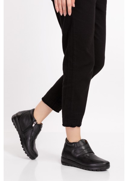 Kadın Siyah Cırtlı Ortopedik Bot fiyatları