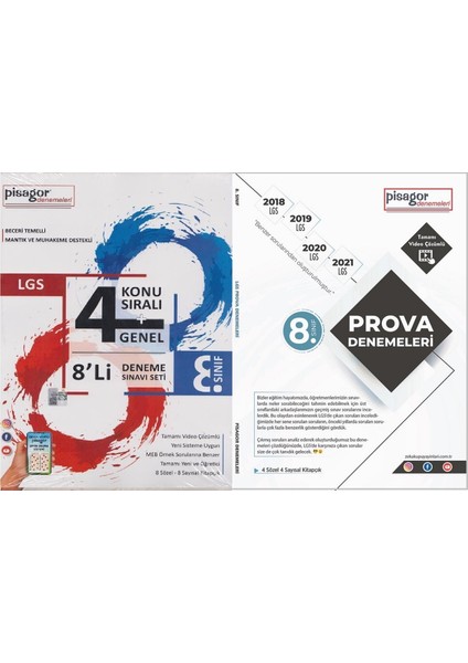 8. Sınıf Pisagor LGS Prova Zekaküpü 8. Sınıf Pisagor Serisi LGS Prova Denemeleri 2022