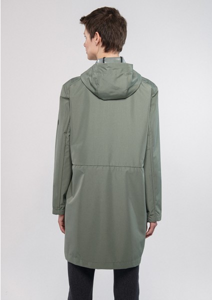 Kadın Kapüşonlu Haki Rüzgarlık 1110136-70123 indirimleri