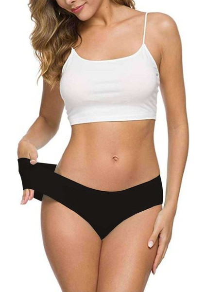 6 Adet Kadın Dikişsiz Lazer Kesim Esnek Iz Yapmayan Külot S1 fırsatları