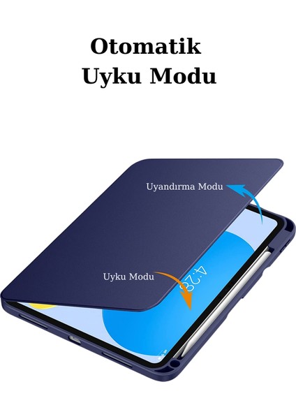 iPad Air 10.5 (7.nesil) Uyumlu 360° Dönebilen Standlı Pino Tablet Kılıfı