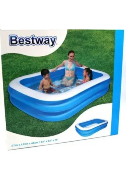 Jumbo Dikdörtgen Havuz 211 x 132 x 46 Cm. modelleri