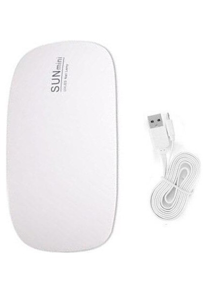 Uv 6W Mini Jel Tırnak Oje USB LED Lambası 45-60S Hızlı Kurutma Beyaz