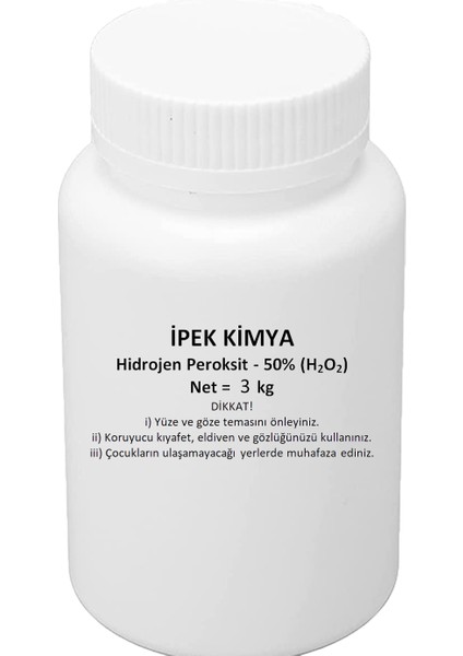 Ipek Kimya Hidrojen Peroksit (%50) 3 kg