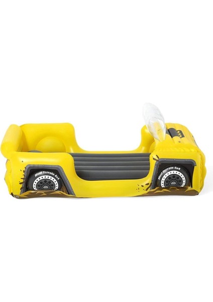Pompalı- 4x4 Jeep Temalı, Şişme Çocuk Yatağı - 67714