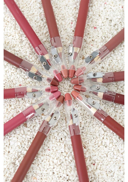 Naturawell Dudak Kalemi Matte Color Lipstick Jumbo Kalın Kalem Ruj Waterproof 12 Li Set