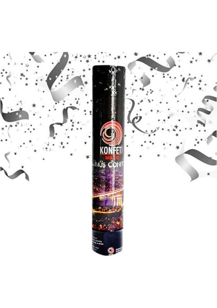 Konfeti Metalize Gümüş 30 cm