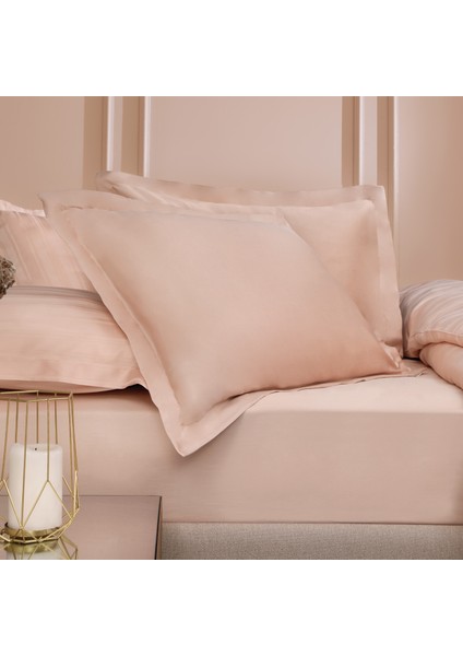 Bedding Maisy Volanlı Bambu Saten 2'Li Yastık Kılıfı - Blush