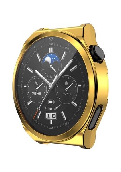 Huawei Watch Gt 3 Pro 46MM Ful Kaplama Koruyucu Kılıf, Soft Silikon Darbe Emici Saat Kılıf