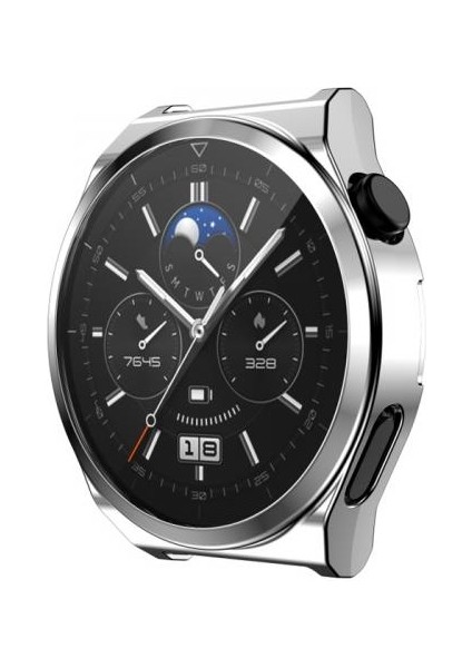 Huawei Watch Gt 3 Pro 43MM Ful Kaplama Koruyucu Kılıf, Soft Silikon Darbe Emici Saat Kılıf