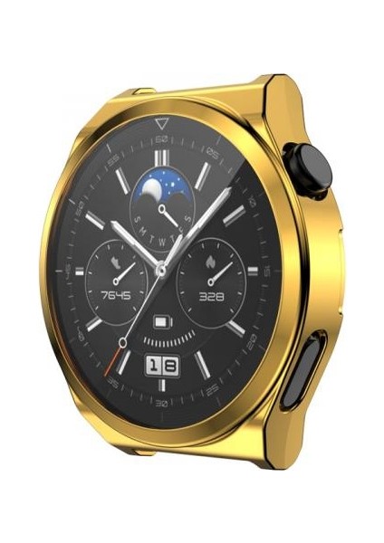 Huawei Watch Gt 3 Pro 43MM Ful Kaplama Koruyucu Kılıf, Soft Silikon Darbe Emici Saat Kılıf