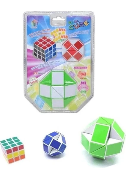 Zeka Küpü - Rubik Küp - Magic Cubes 3lü