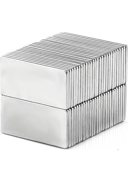 Dikdörtgen Neodyum Mıknatıs 20X10X1 mm (10 Adet)