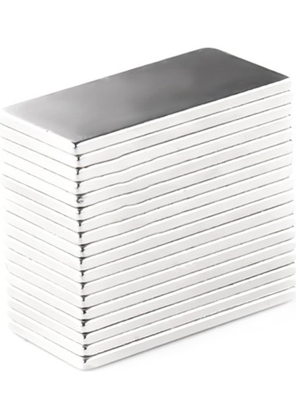 Dikdörtgen Neodyum Mıknatıs 20X10X1 mm (10 Adet) fiyatları