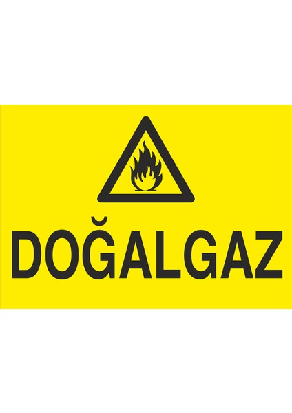 Iş Güvenliği Levhası - Doğalgaz