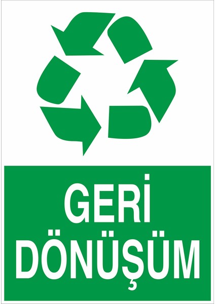 Iş Güvenliği Levhası - Geri Dönüşüm