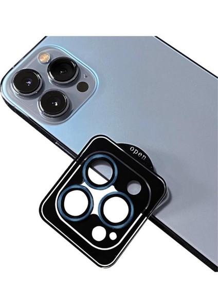 Apple iPhone 12 Pro Max Uyumlu Cl-09 ​​​​kamera Lens Koruyucu Kolay Takma Aparatlı