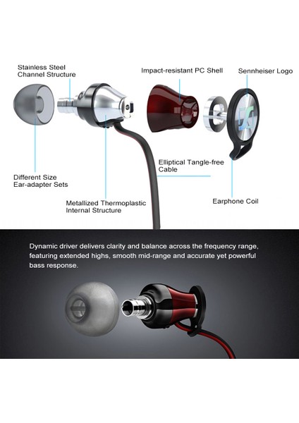 Mikrofon Momentum Kulak Içi 3.5mm Derin Bas Stereo Android Kulaklık (Yurt Dışından)