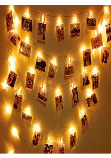 LED Işıklı Fotoğraf Mandalları 20 Adet fiyatları