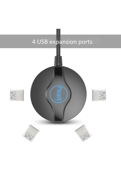 Ocube D401 4W USB Şarjlı Taşınabilir El Tipi Elektrikli Fan, 3 Hız Kontrollü ve LED Işık Tabanlı (Pembe) (Yurt Dışından)