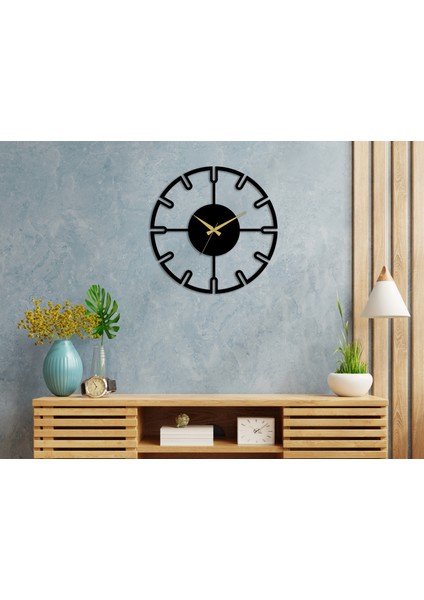 Wave Metal Siyah 49 cm Sessiz Akar Mekanizmalı Duvar Saati indirimleri