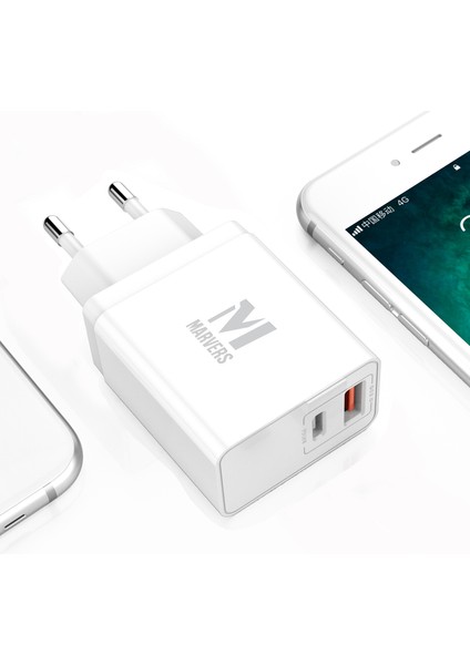 ​smac Serisi S5 36W Seyahat Şarj Başlığı