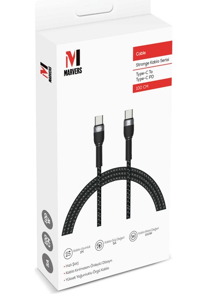 Stronge Serisi Type-C To Type-C Pd Kablo 1 Metre fiyatları