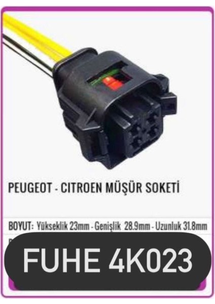 Fuhe Oto Fhe 4K023 Peugeot - Cıtroen Müsür Soketi