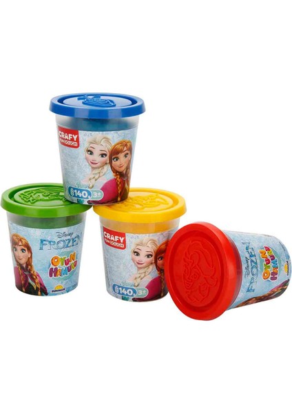 Crafy Frozen 4'lü Oyun Hamuru 560 G