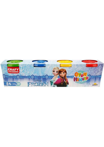 Crafy Frozen 4'lü Oyun Hamuru 560 G