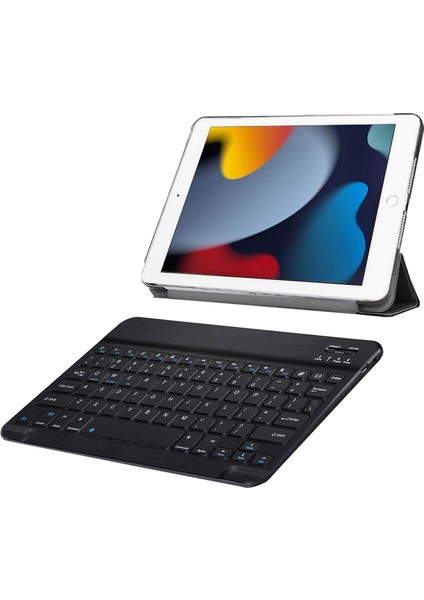 iPad Mini 5 2019 2in1 Set Delüx Leather Standlı Kılıf + Bluetooth Klavye - AL8108